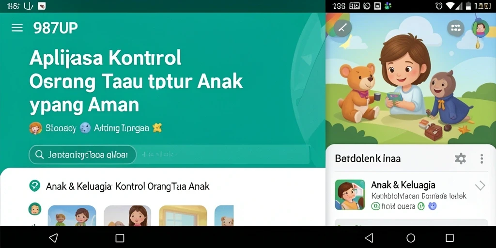 Tampilan antarmuka 987UP yang intuitif untuk kontrol orang tua.