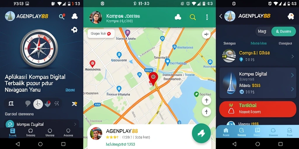 Screenshot AGENPLAY88 menampilkan antarmuka Kompas Digital yang informatif.