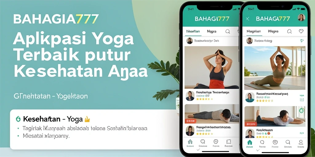 Tampilan antarmuka aplikasi Yoga BAHAGIA777 yang mudah digunakan.