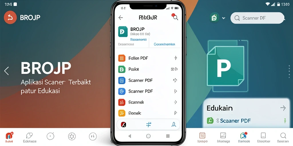 Screenshot antarmuka BROJP yang memperlihatkan fungsi Scanner PDF dengan jelas.