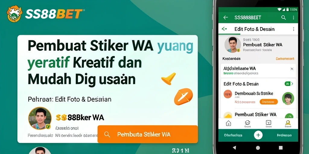 Antarmuka SS88BET yang intuitif untuk Pembuat Stiker WA.