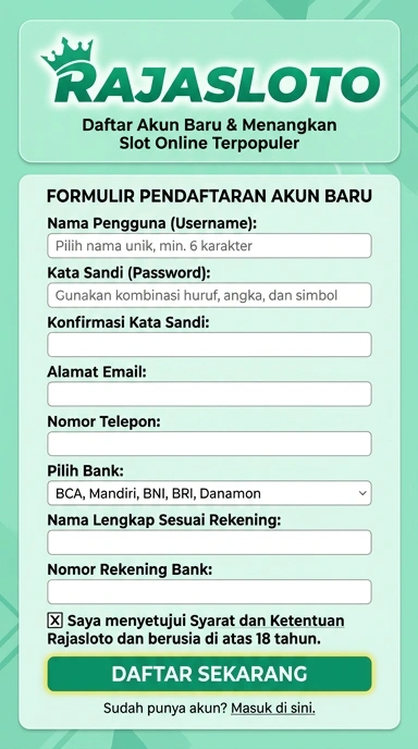 Cara Mudah Daftar Akun Rajasloto untuk Pengguna Android